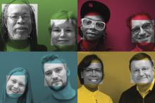 Header divided into 4 quadrants of One Small Step